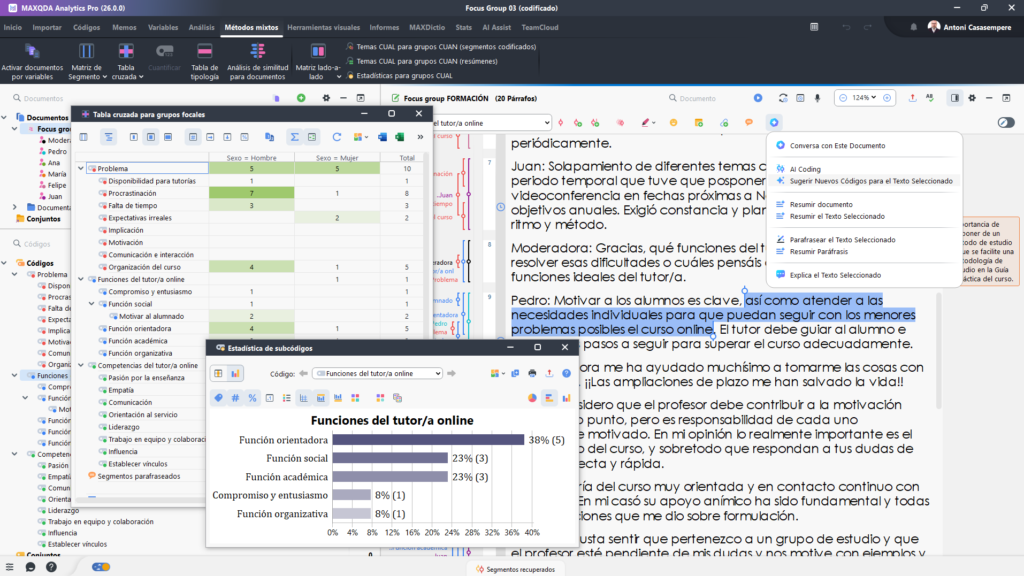 maxqda 1024x576 - Curso introductorio al an&aacute;lisis de datos con MAXQDA